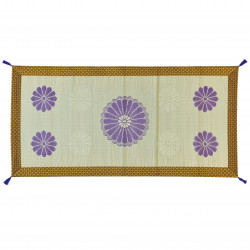 tapis natte en paille de riz méditation yoga KIKKO 88x180cm