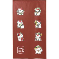 Japanese Noren polyester curtain, MANEKINEKO