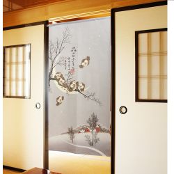 Japanese Noren polyester curtain, YORU NO FUKURO
