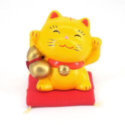 Japanese ceramic manekineko lucky cat - TORA HYOTAN - both paws