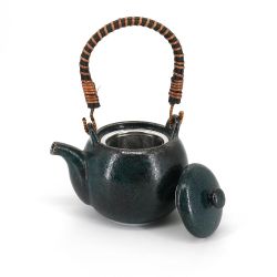 Japanese ceramic teapot - MARUI TIPOTTO - blue