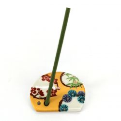 Japanese porcelain incense holder - SHOCHIKUBAI - Lucky Omen