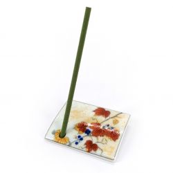 Japanese porcelain incense holder - MOMIJI - Autumn maple