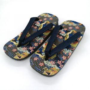Pair of Japanese zori sandals in polyester, RYU
