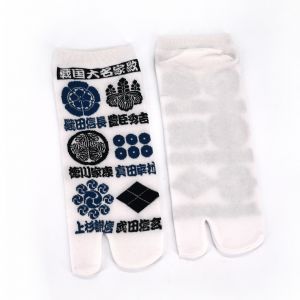 Japanische Tabi-Socken aus Baumwolle mit Hasenmuster, USAGI, Farbe nach Wahl, 22 - 25cm