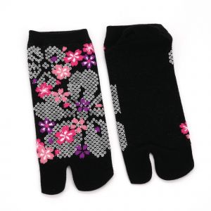 Calcetines japoneses de algodón tabi con patrón de símbolos japoneses tradicionales, KAMON, color de su elección, 25 - 28 cm