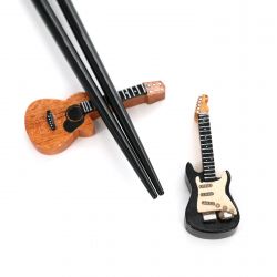 Japanischer Essstäbchenhalter aus Holz, WOOD REST, Gitarre