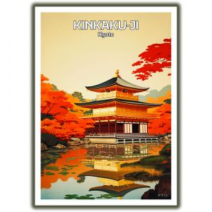 affiche / illustration japonaises NARA un daim à Nara , by ダヴィッド