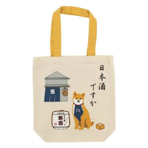100% cotton tote bag Shiba dog at the house of Saké - SAKAYA