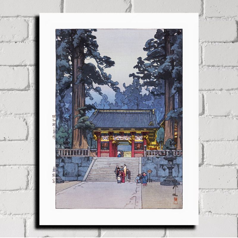 Estampe japonaise, Sanctuaire Toshogu, YOSHIDA HIROSHI