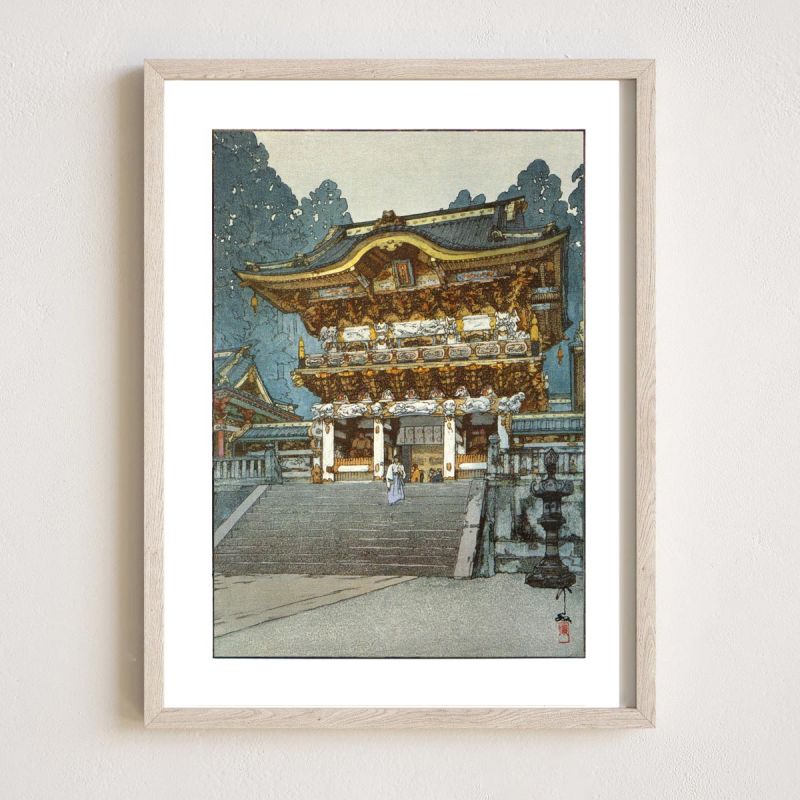 Reproduction d'estampe japonaise,Longévité, Yomei Gate, YOSHIDA HIROSHI