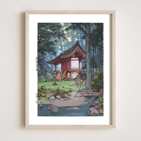 Stampa giapponese, Un santuario nella foresta, Shinrin no miya, YOSHIDA HIROSHI