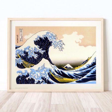 Japanischer Druck, The Great Wave off Kanagawa, HOKUSAI