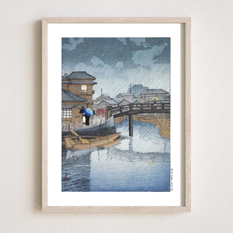 Kawase Hasui Print Reproduction, Shinagawa, Shinagawa