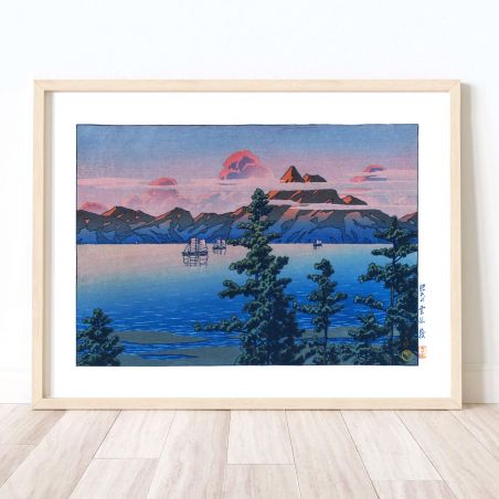 print reproduction of Kawase Hasui, Mount Unzen,Hizen,Hizen Unzendake