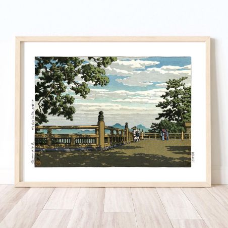 print reproduction of Kawase Hasui, Sanuki Konpira shrine, Sanuki konpirakyu