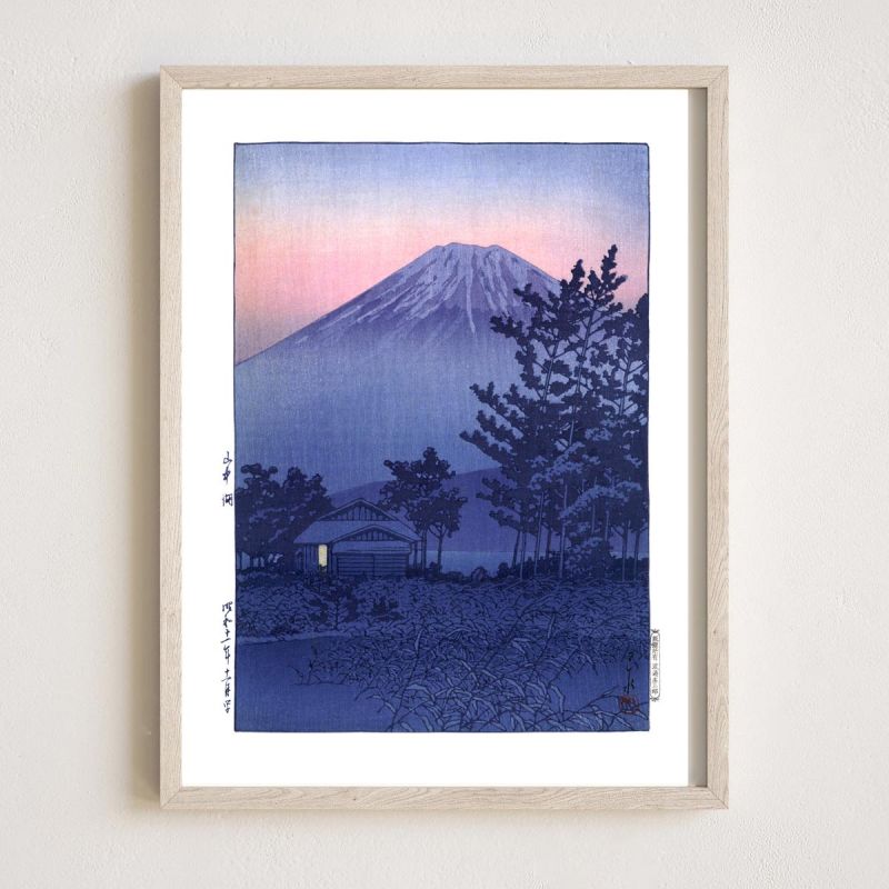 Druck Reproduktion von Kawase Hasui, Yamanaka-See, Yamanakako